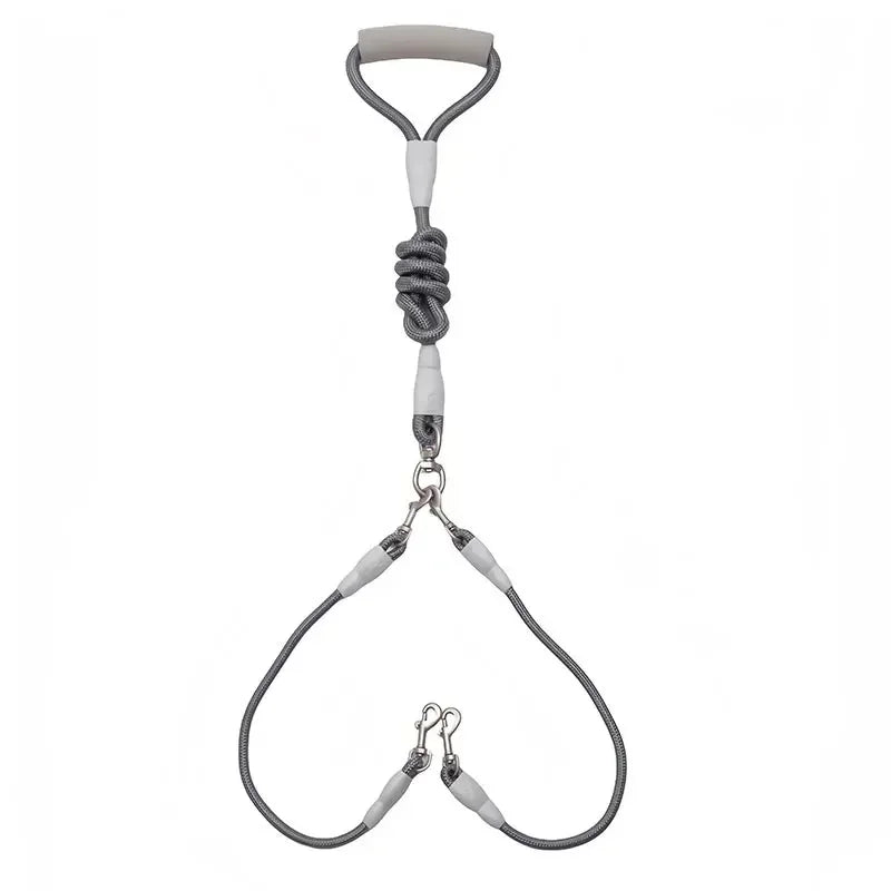 Dog leash Walk dog leash Medium double dog chain Double lead One tow two leads
