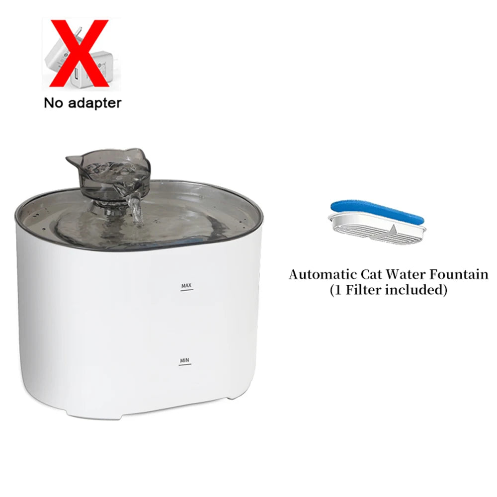 Cat Water Fountain Auto Recirculate Filtring Cats Dog Water Dispenser