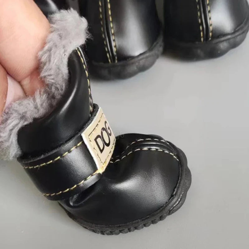 PawComfort™ Waterproof Dog Winter Boots – 4Pcs