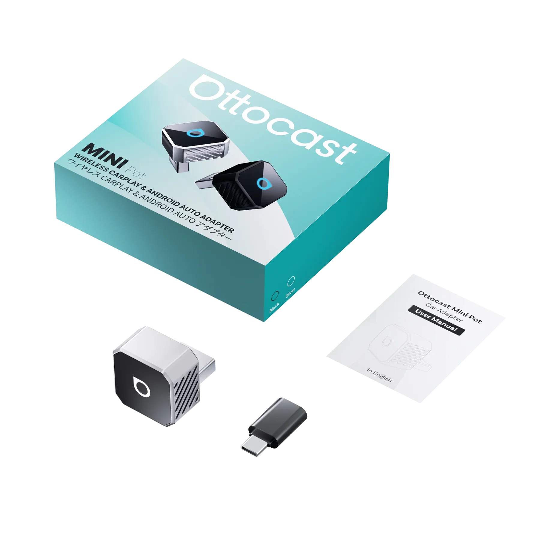 Ottocast™ Mini USB CarPlay Adapter for Cars