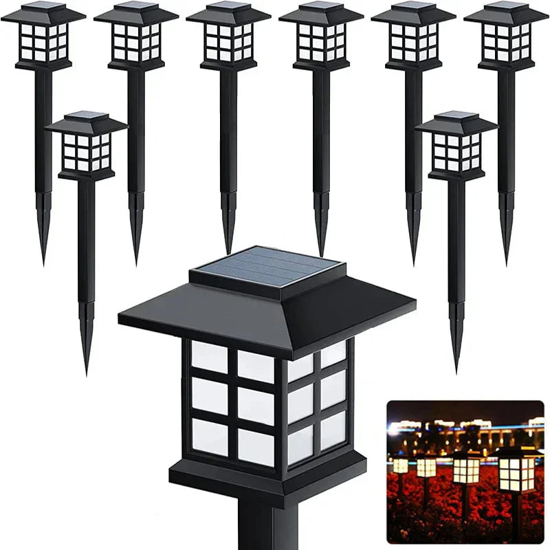 “SunShine™ Solar Pathway Lights – 8-Pack Yard & Patio Decor”