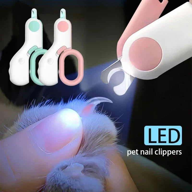 “MiniPaw™ LED Pet Nail Scissors for Cats & Small Dogs”