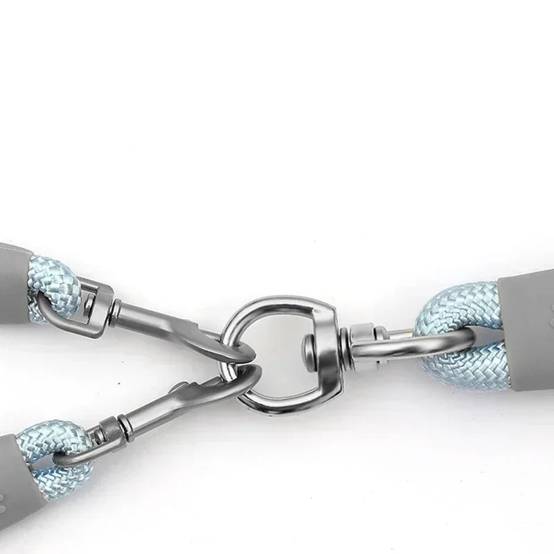 Dog leash Walk dog leash Medium double dog chain Double lead One tow two leads