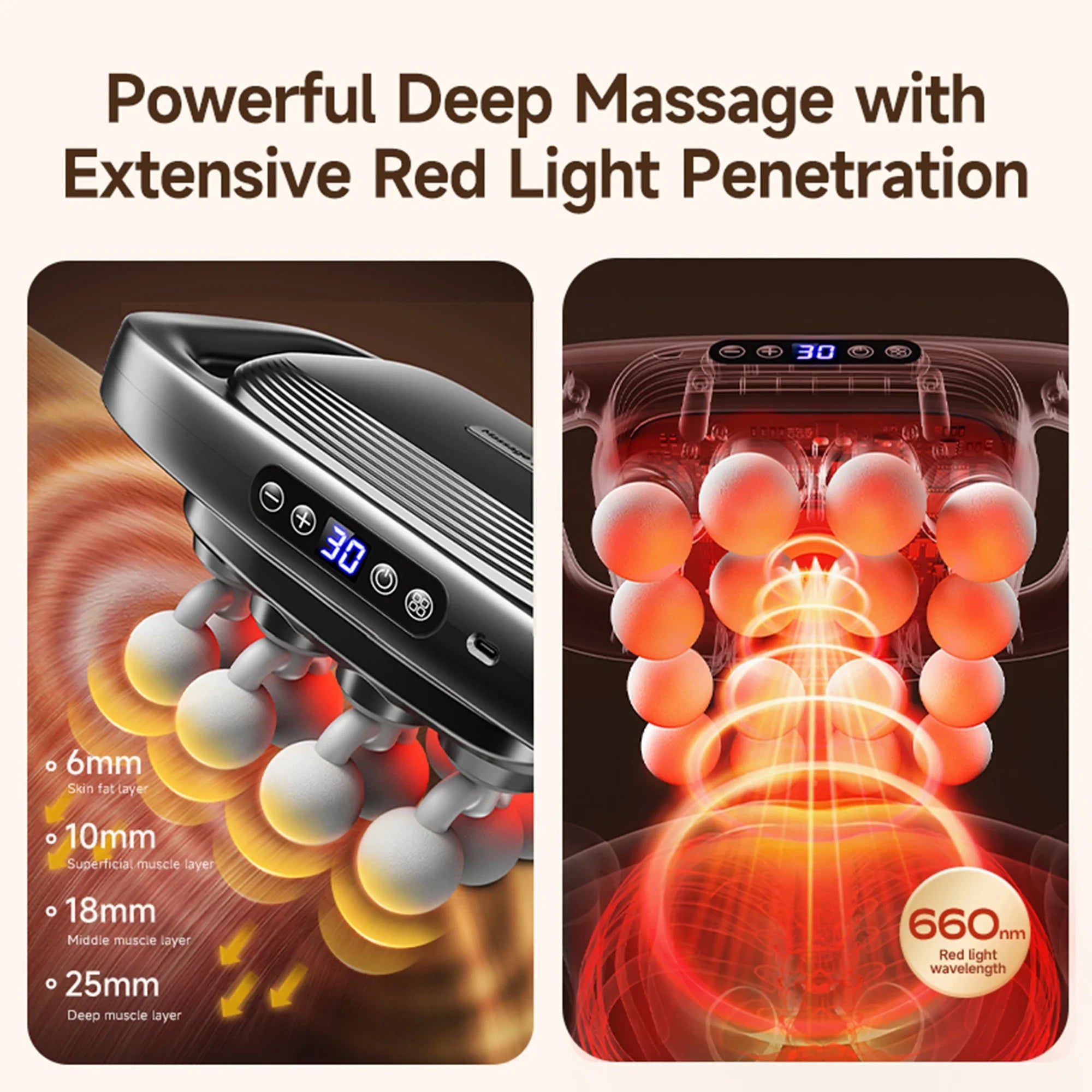BodyRevive™ Deep Tissue Muscle Massager – 16 Attachments
