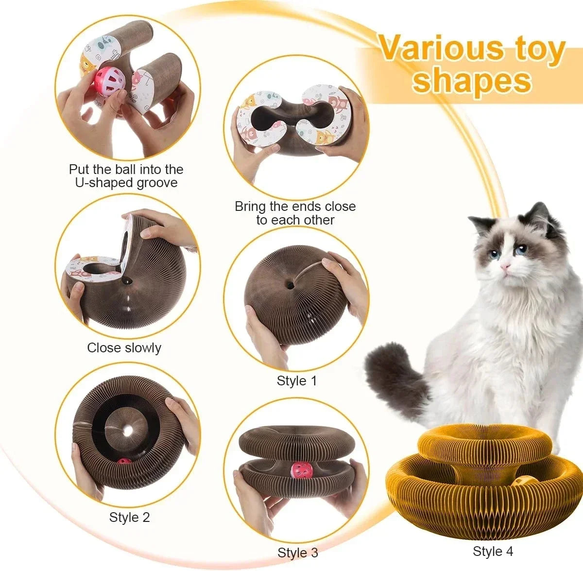 FelineFun™ Scratch Post Toy