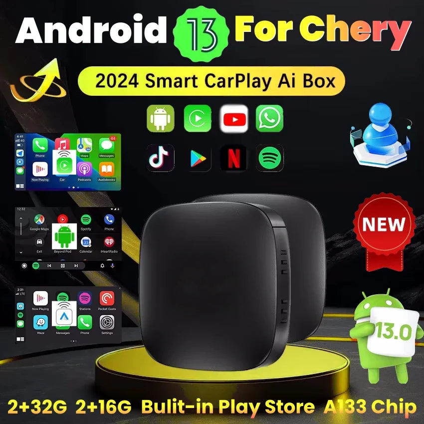 DriveMax™ Android 13 Wireless Car AI Box – Chery Arrizo & Tiggo