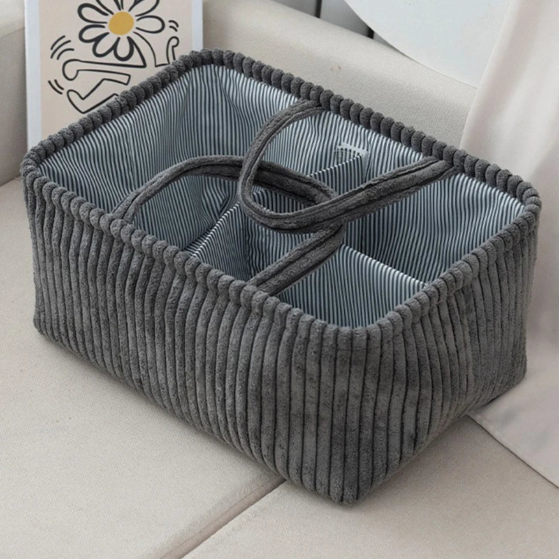 LuxeBoho™ Multi-Compartment Storage Basket