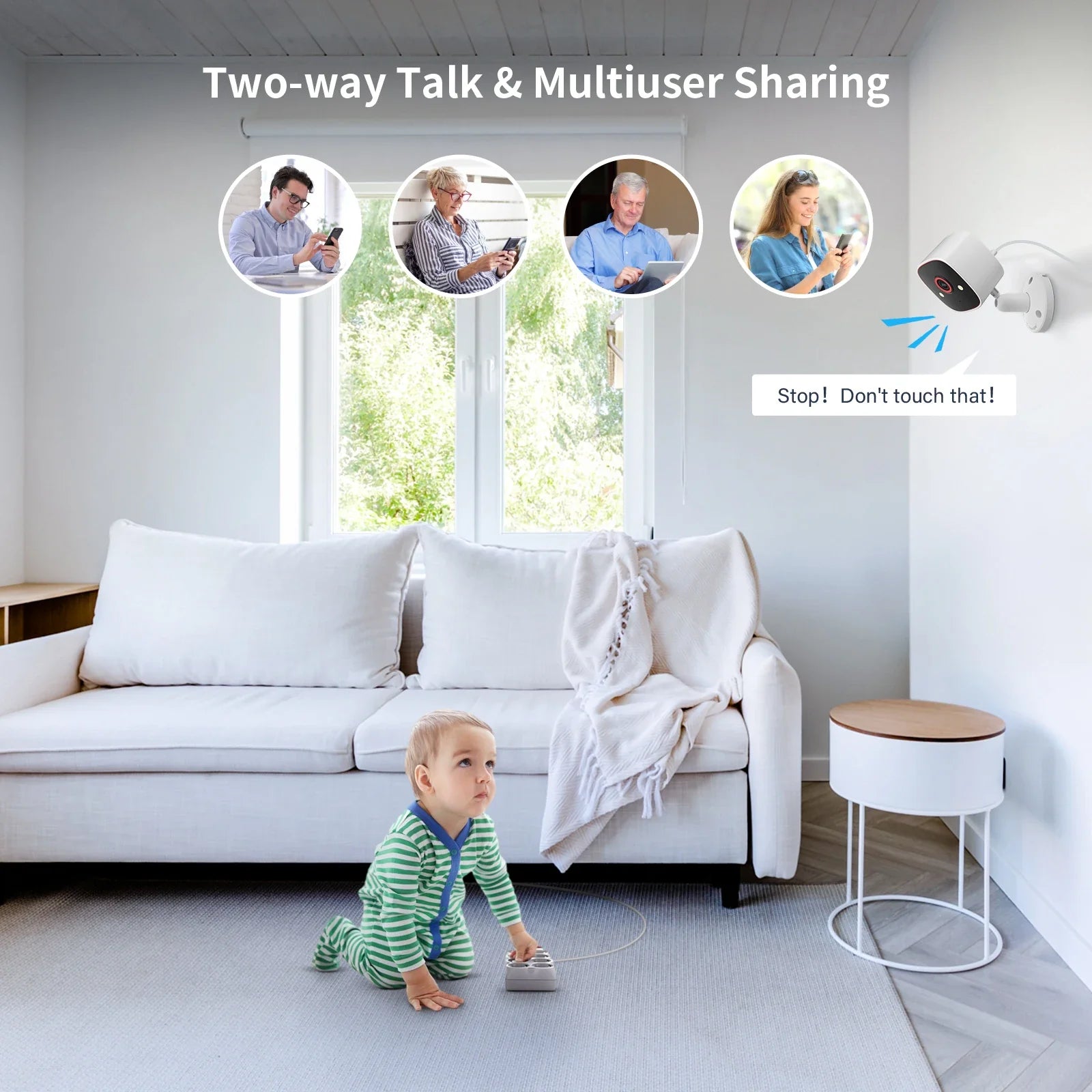 HomeGuard™ 2K HD Wireless Security Camera