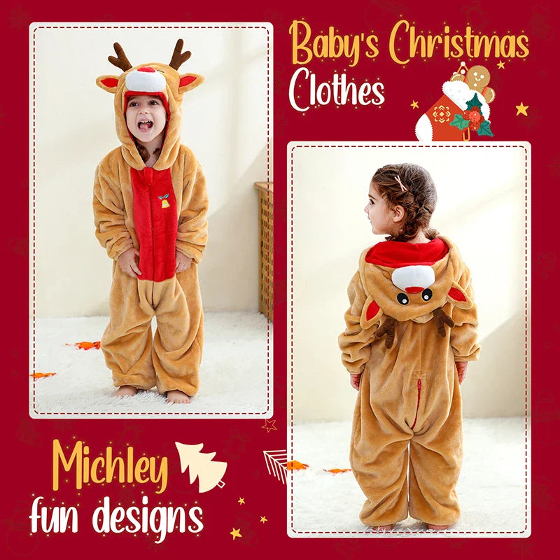 Michley™ Christmas Baby Romper – Cute Toddler Jumpsuit