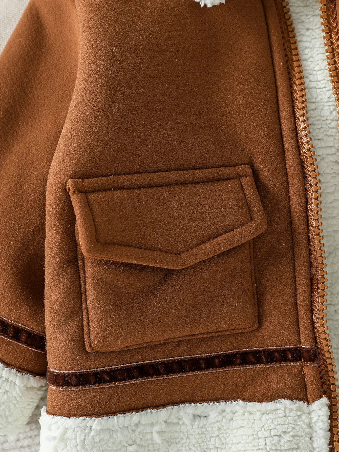 Korean Style Baby Boys Warm Zipper Coat 1-3Y