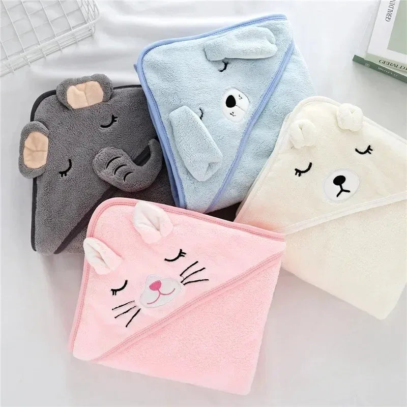 BabyJoy™ Cartoon Hooded Towel 80x80cm