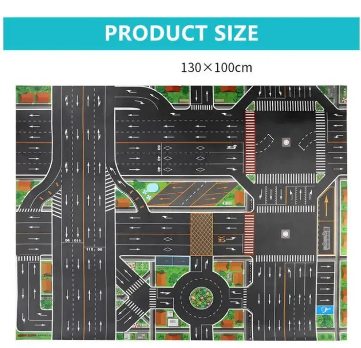 KiddoMap™ Educational Traffic Rug