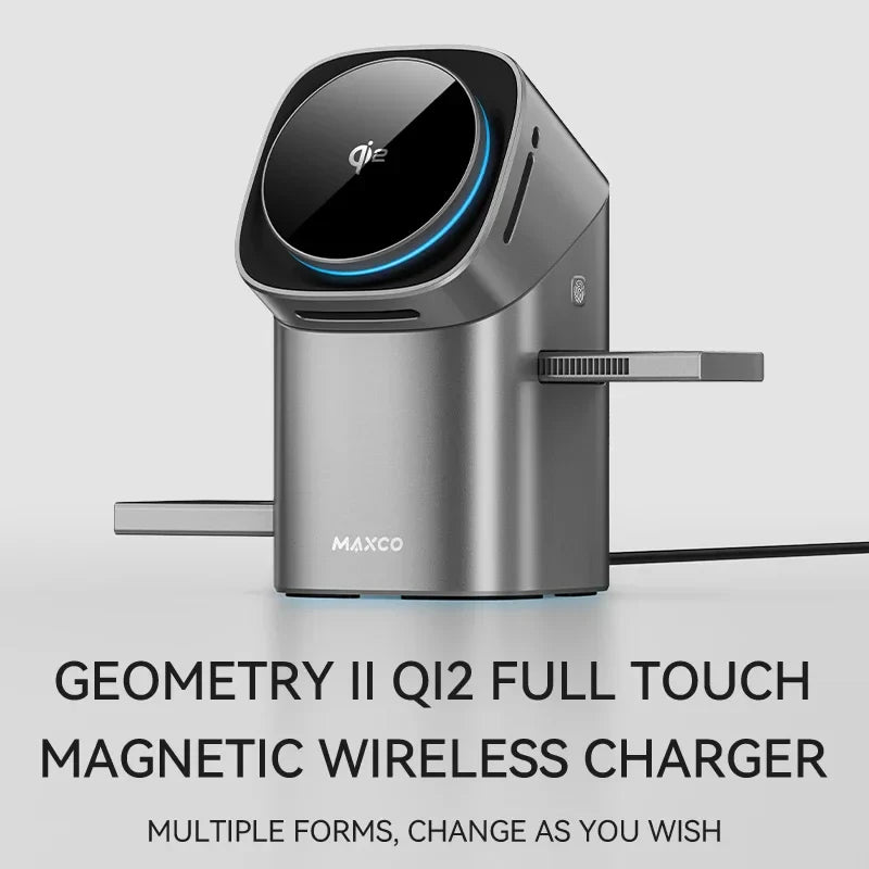 Qi2™ Auto-Rotate 3-in-1 Wireless Charger