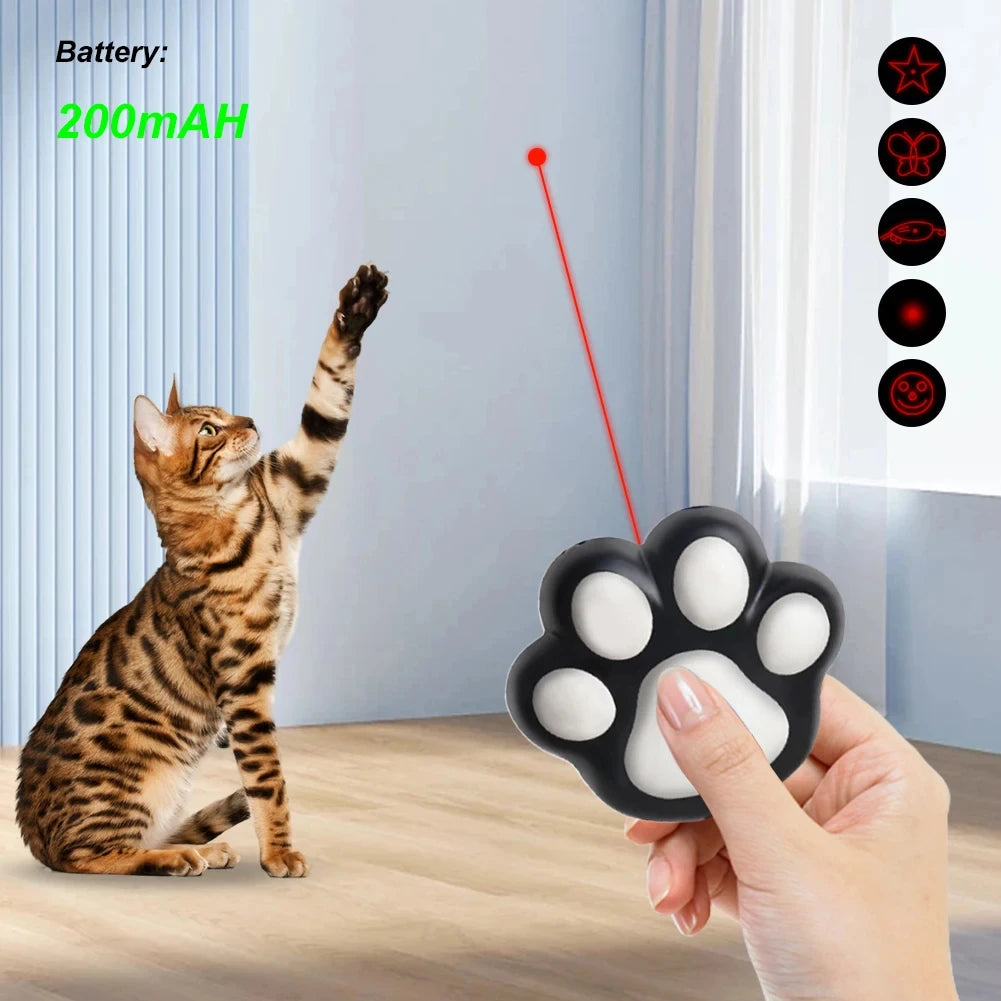 Pet Toys Cat USB Rechargeable Multifunctional Pet Laser Toy For Cats