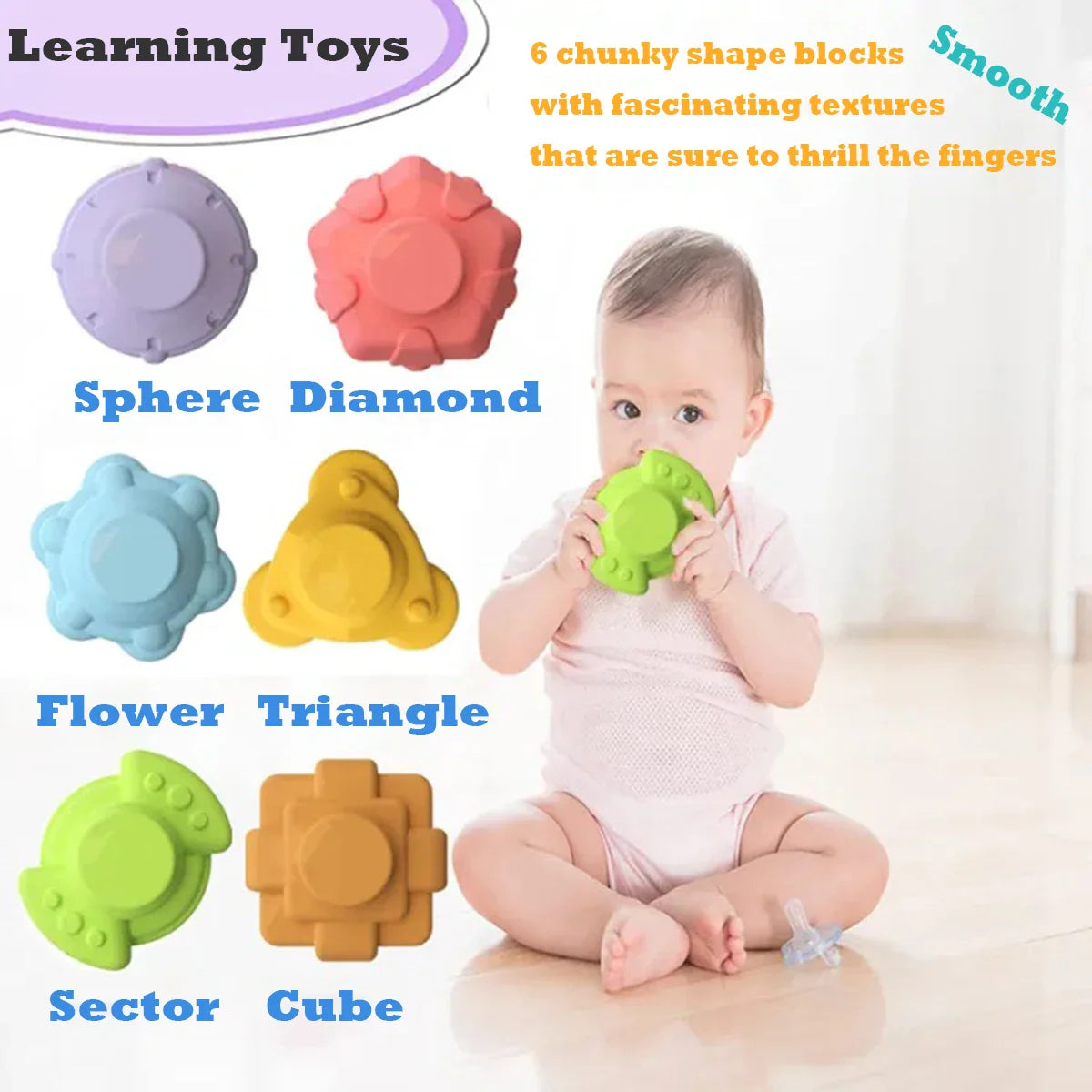 Inny™ Baby Montessori Learning Shape Blocks