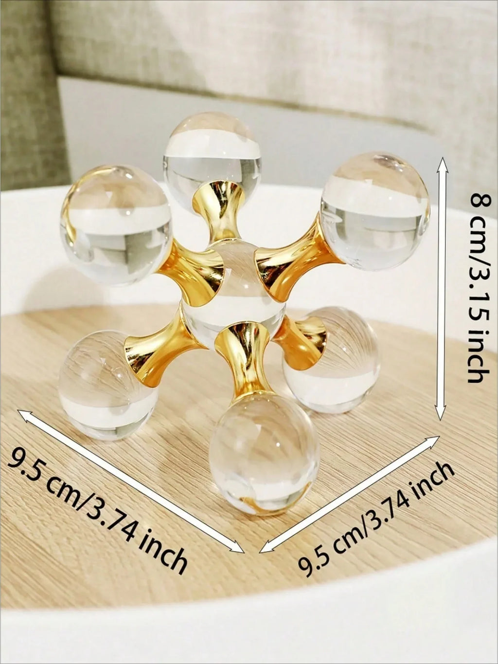 LuxeOrb™ Crystal Molecular Candle Decor
