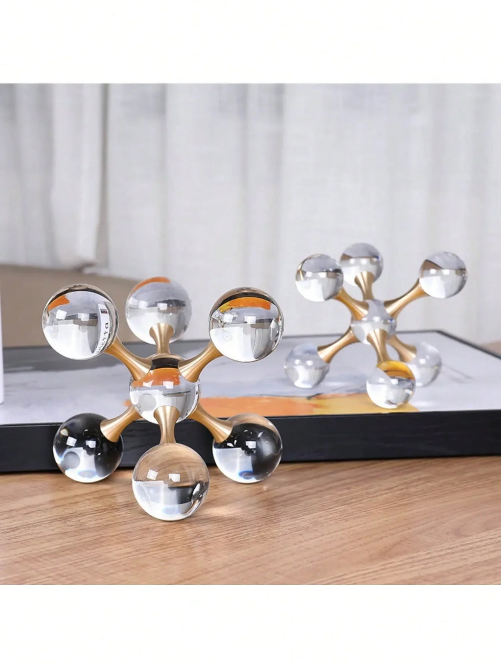 LuxeOrb™ Crystal Molecular Candle Decor