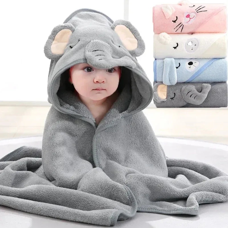 BabyJoy™ Cartoon Hooded Towel 80x80cm