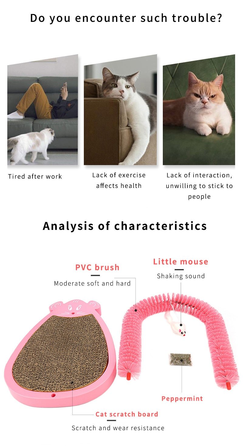 Cat Scratcher Mat Pet Climbing Toys Thicker Corrugated Paper Cats Board Scratching Post Mat Claws Care Supplies for Cat Pet Toys