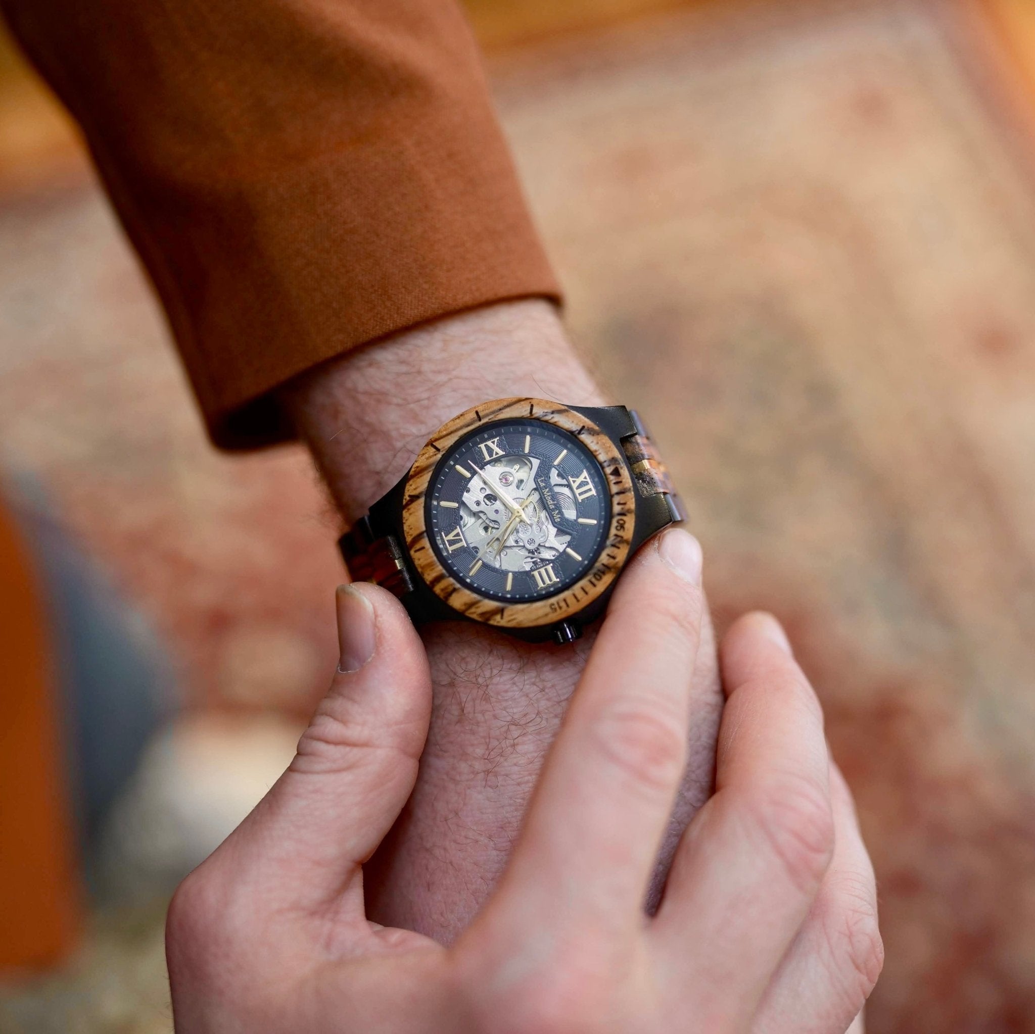 Watch Notterdam, automatic, zebrawood-1