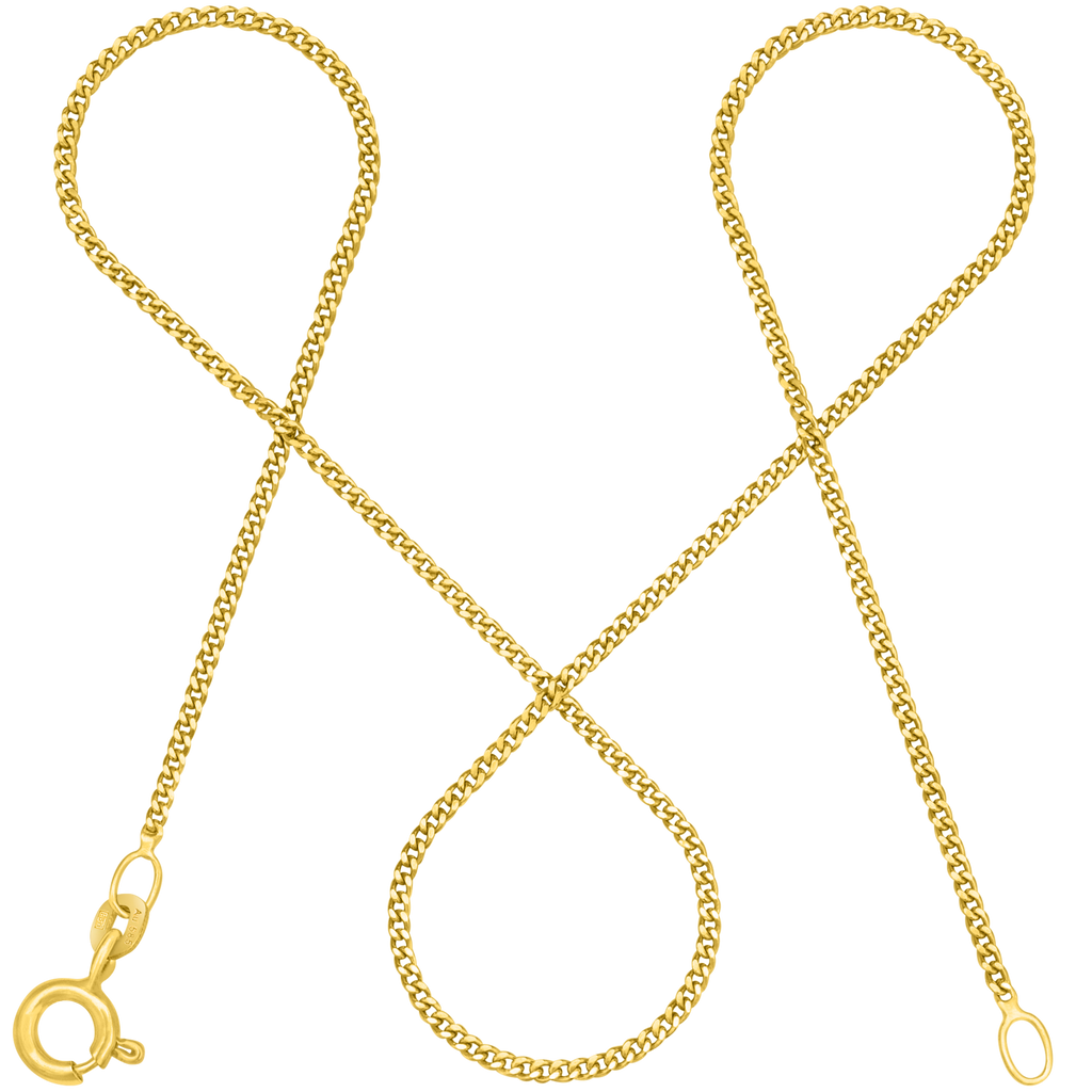 Fine curb chain – 14 karat solid gold