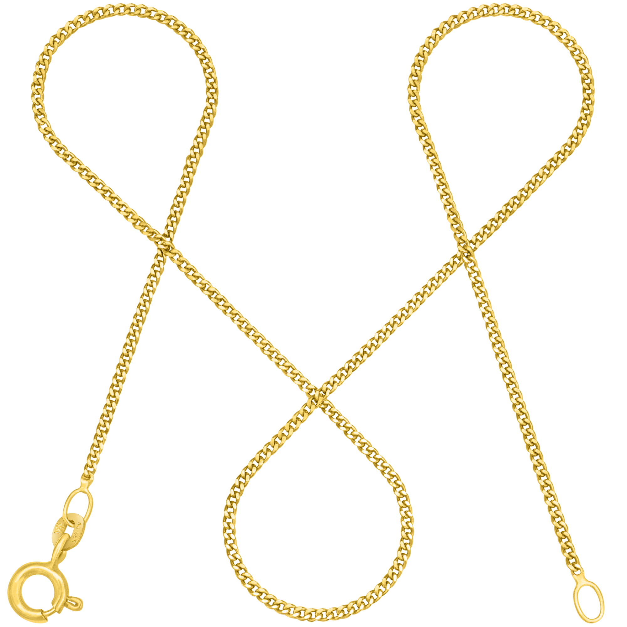 Fine curb chain – 14 karat solid gold