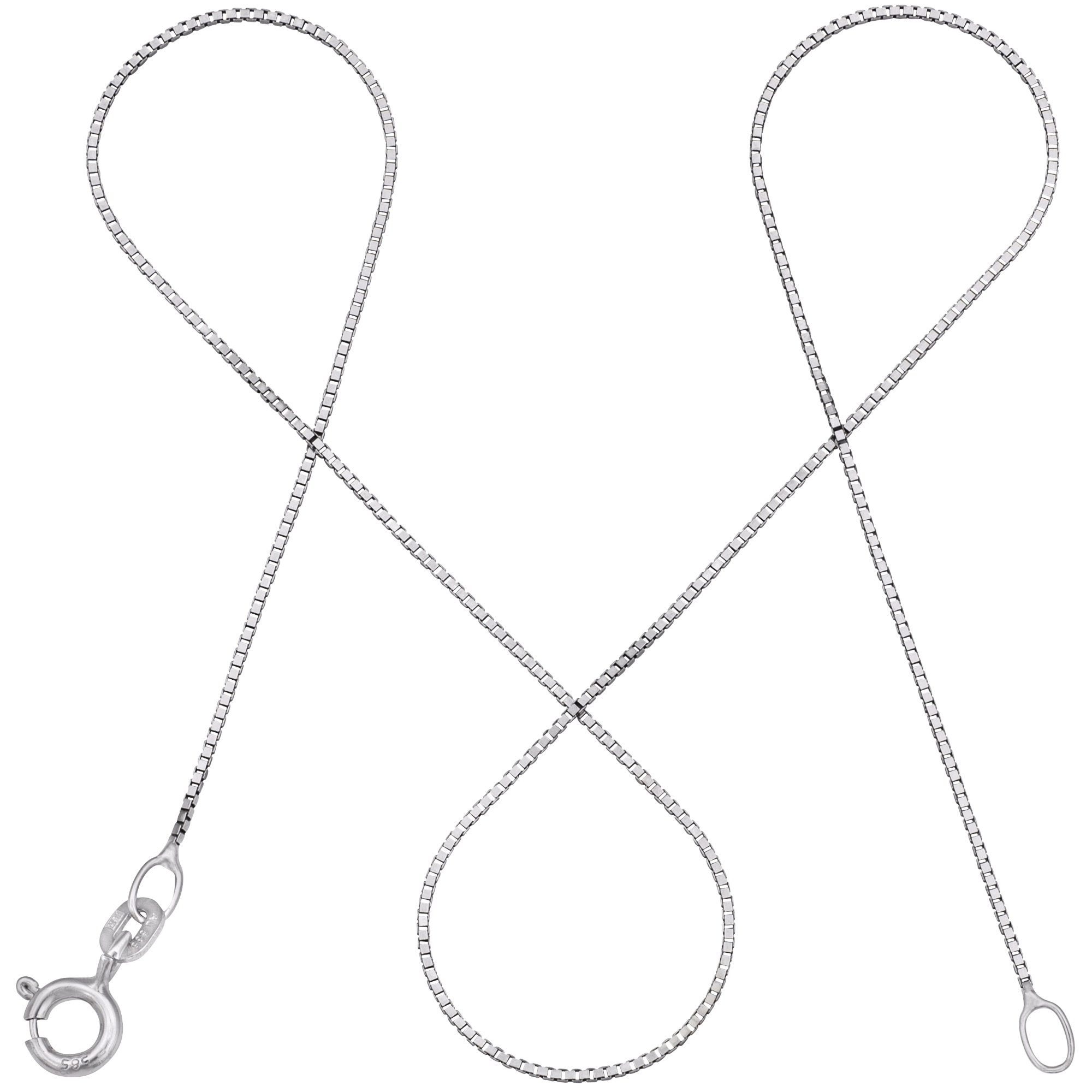 Fine Venetian chain – 14 karat white gold