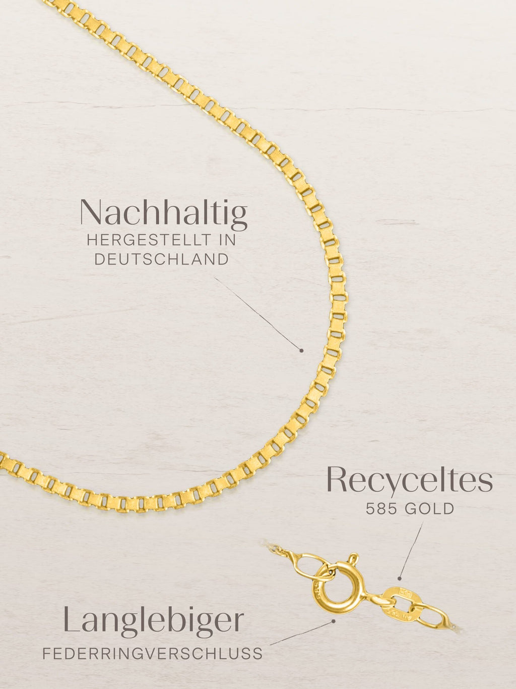 Fine Venetian chain – 14 karat solid gold